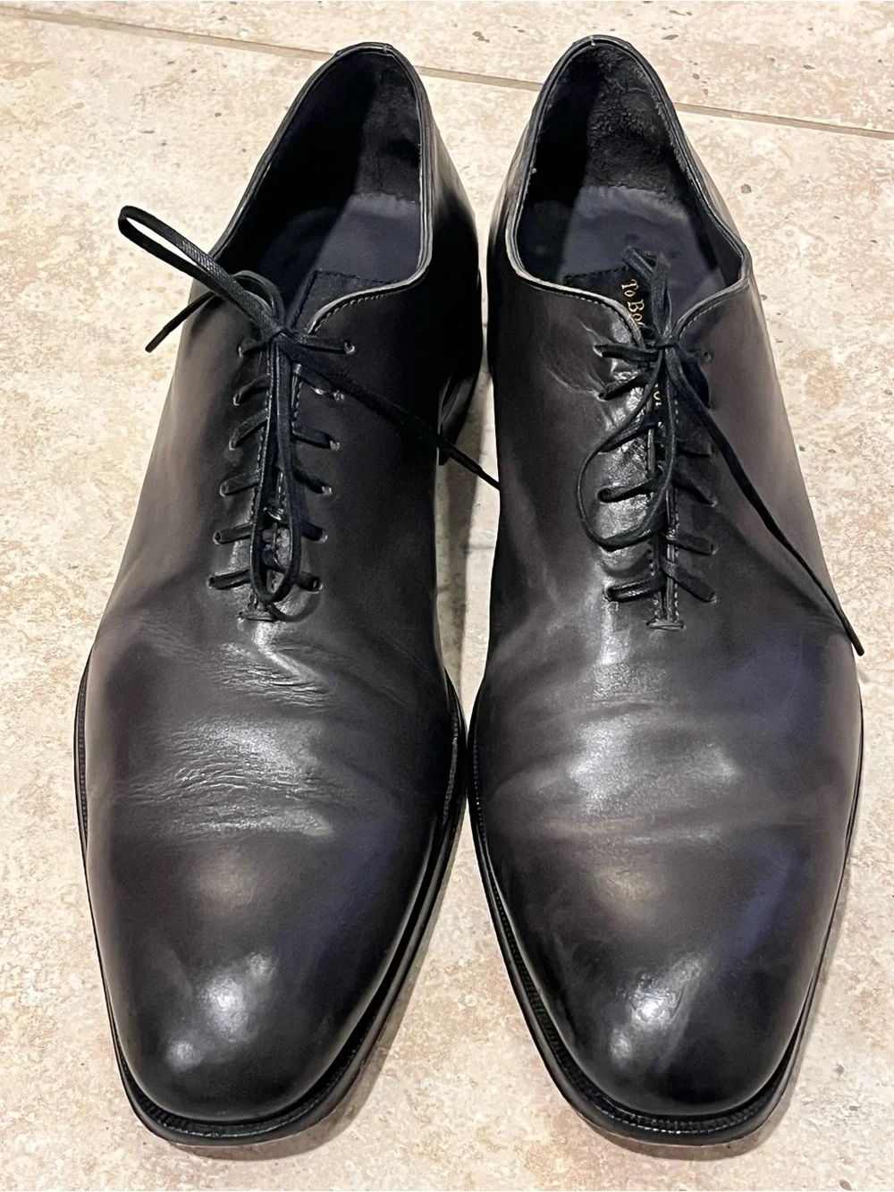 To Boot New York Brown/Gray Wholecut Oxfords Calf Leather Dress Shoes 12 EUC